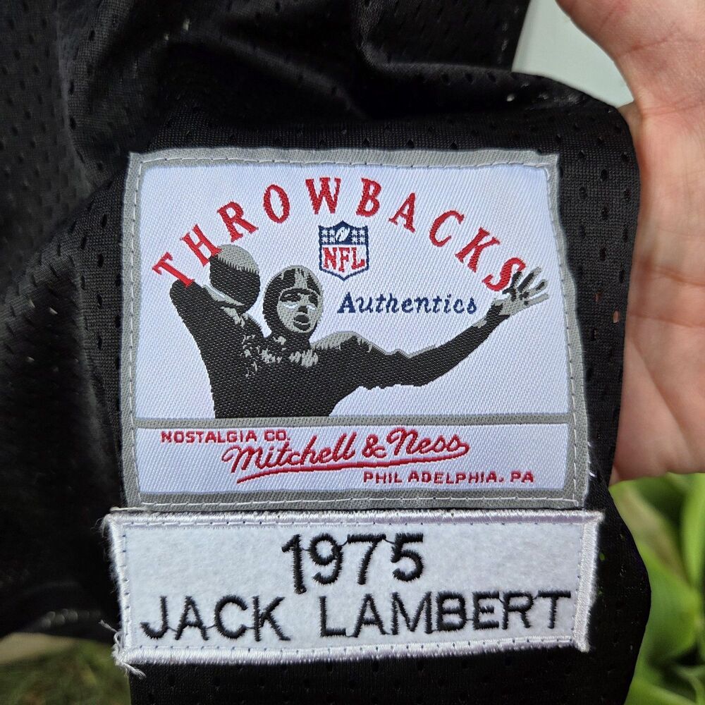 Mitchell & Ness Pittsburgh Steelers Jack Lambert 58 Throwback Jersey 1975 Sz XL - Picture 3 of 10